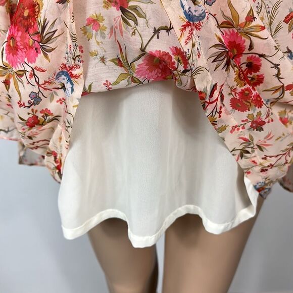 Few Moda New York Boho Floral Print Long Bell Sleeve Dress Size XS - Picture 6 of 12